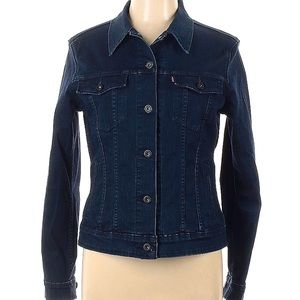 LEVI’S DENIM JACKET size L Dark Blue. Like new!